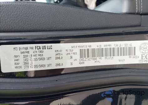 2019 Dodge Durango R/T from USA, damaged, VIN 1C4SDJCT1KC770945